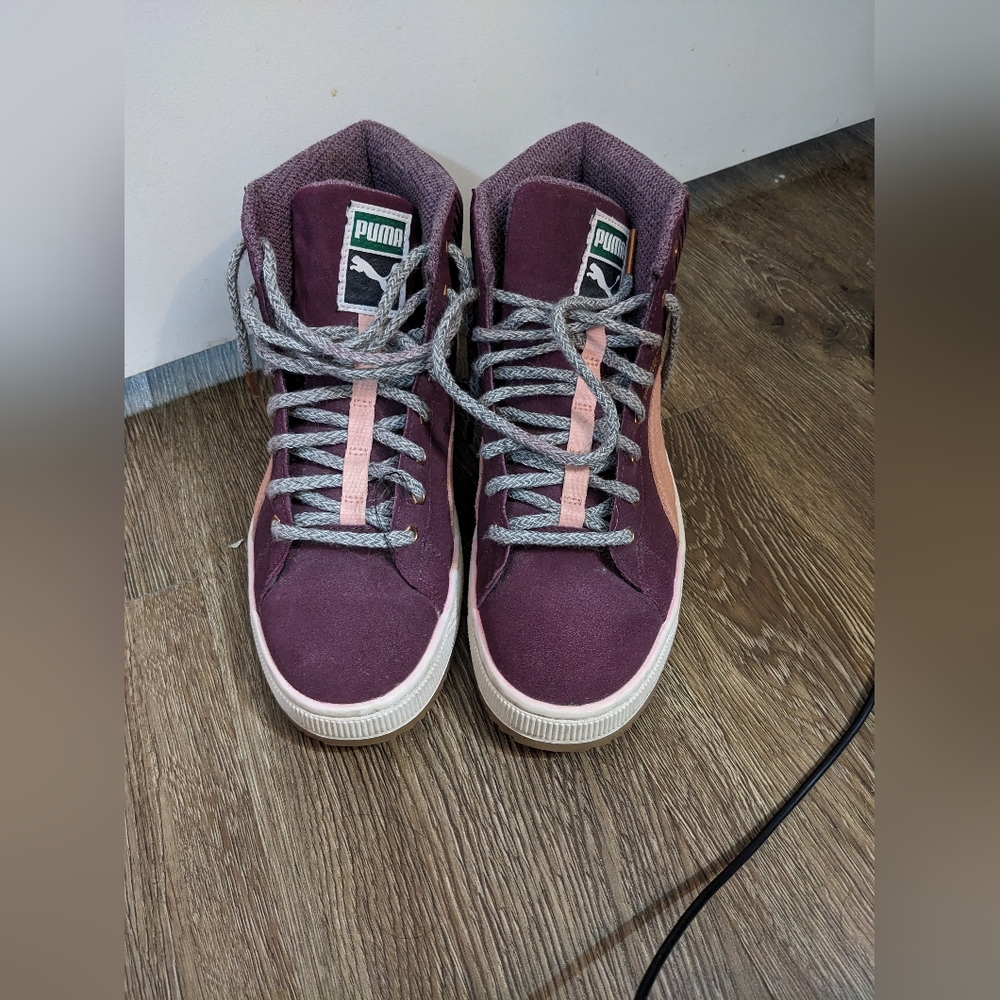 High top puma sneakers